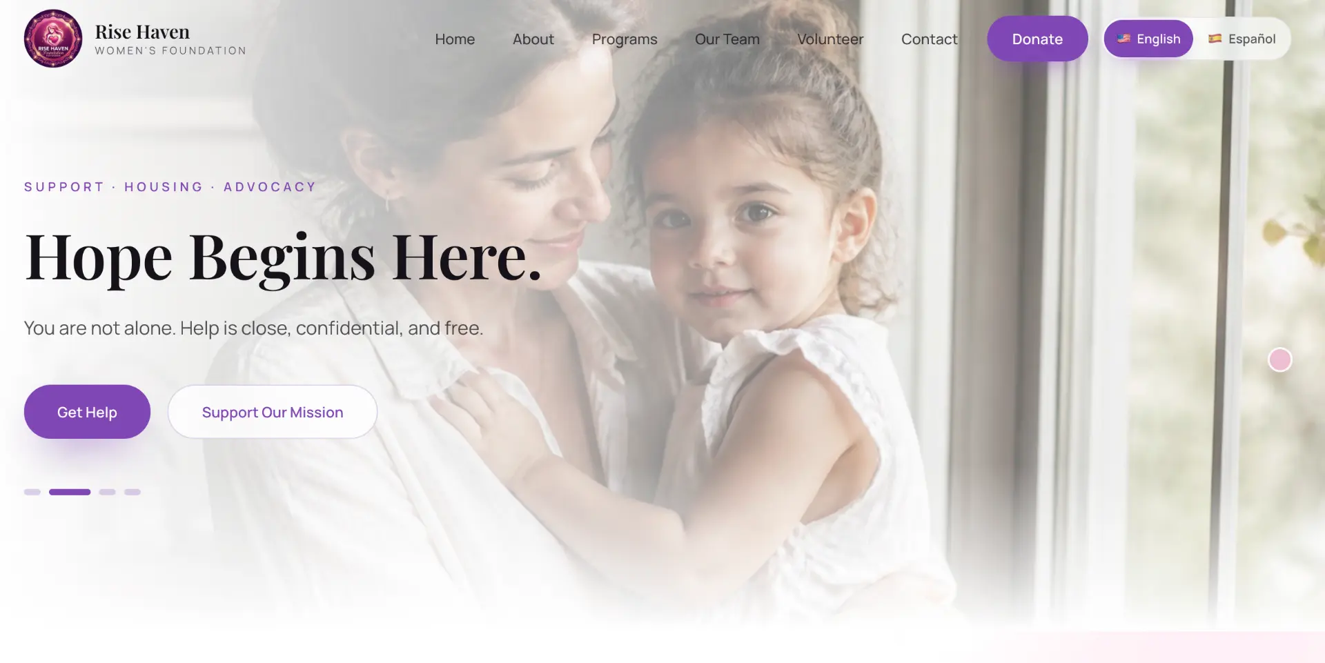 Rise Haven Women's Foundation project by Rosegold Media